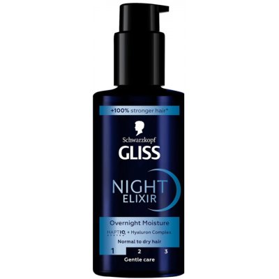 Gliss Overnight Moisture noční elixír na vlasy, 100 ml – Zbozi.Blesk.cz