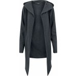 Urban Classics Long Hooded Open Edge Cardigan charcoal – Zboží Dáma
