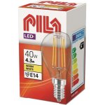PILA Classic LED žárovka kapka P45 E14 40W 827 CL ND 470Lm čirá – Hledejceny.cz