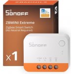 SONOFF Zigbee Smart Switch, není vyžadován neutrální, funguje s Alexa a Google Home, vyžaduje bránu – Sleviste.cz