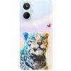 Pouzdro a kryt na mobilní telefon Realme iSaprio - Leopard With Butterfly - Realme 10