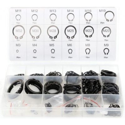 Sada vnitřních segerových kroužků 300 ks, 3 – 32 mm,Kraft&Dele KD10510 – Hledejceny.cz