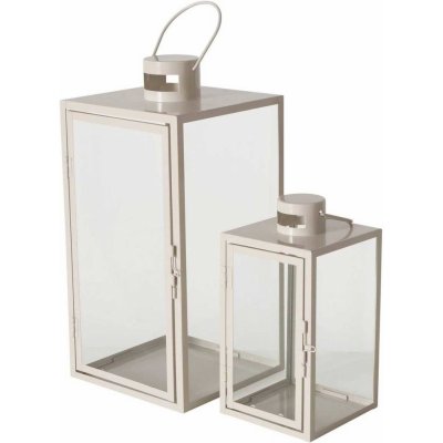 Boltze Home Kovové lucerny ARANIA, béžové, 2 ks béžová – Sleviste.cz