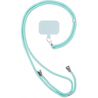 Stylová šňůrka na krk s vložkou na klíče světle modrá – Sleviste.cz