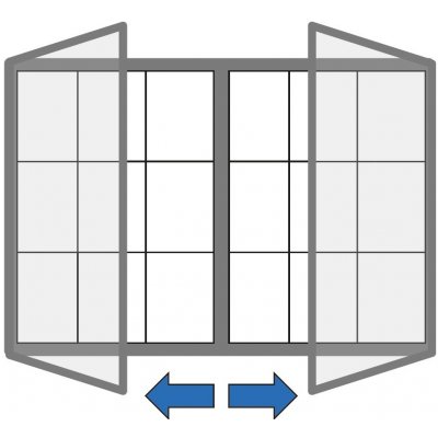 Corping Venkovní vitrína magnetická, s dvoukřídlými dveřmi, 1440 x 1000 mm – Zboží Mobilmania