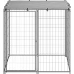 vidaXL Psí kotec stříbrný 110 x 110 x 110 cm ocel – Zboží Dáma