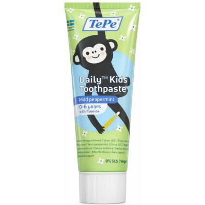 TePe Kids s fluoridem máta 0 6let 75 ml – Hledejceny.cz