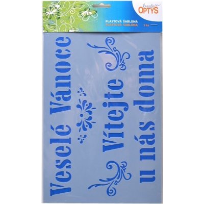 Optys Šablona Nápisy CZ 1, 20 x 30 cm – Zboží Dáma