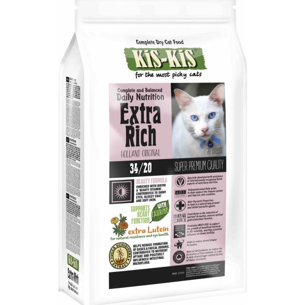 Krmivo pro kočky KiS-KiS Granule pro kočky Extra Rich 1,5 Kg