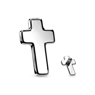 Šperky4U krížek k labretě ND022-ST – Zboží Dáma