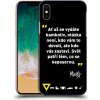 Pouzdro a kryt na mobilní telefon Apple Pouzdro Picasee ULTIMATE CASE Apple iPhone X/XS - Kazma - SVĚT PATŘÍ TĚM, CO SE NEPOSEROU