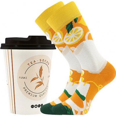 Lonka TEA SOCKS barevné veselé ponožky Bylinkový čaj