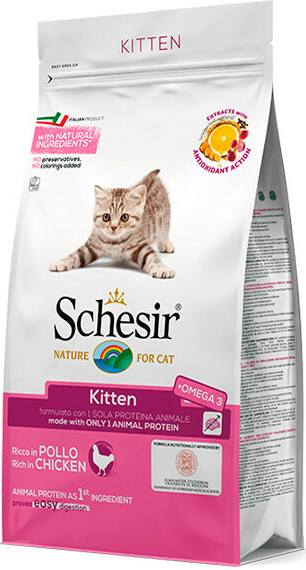 Schesir Kitten Kuřecí s rýží 1,5 kg