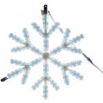 DECOLED LED světelná vločka VII, závěsná 3D tisk, pr. 60 cm, FLASH, ledově bílá, IP67 – Hledejceny.cz