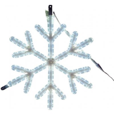 DECOLED LED světelná vločka VII, závěsná 3D tisk, pr. 60 cm, FLASH, ledově bílá, IP67 – Hledejceny.cz