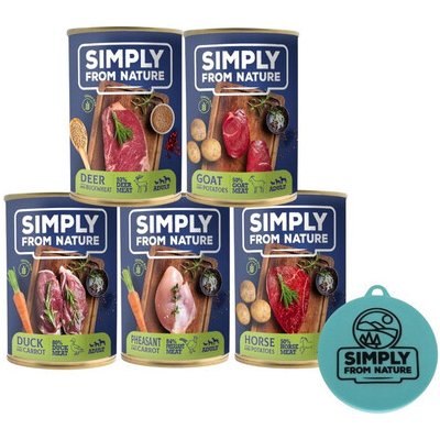 Simply From Nature Konzervy Mix příchutí 6 x 400 g – Zboží Mobilmania