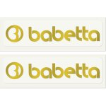 Samolepka Babetta zlatá 13,5x2,5 - 2 ks