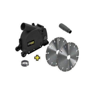Fartools drážkovací pouzdro pro úhlovou brusku 125 mm + dva řezné kotouče 115925 – Hledejceny.cz