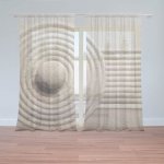 Sablio Záclony Otisk v písku: 2ks 150x250cm – Hledejceny.cz