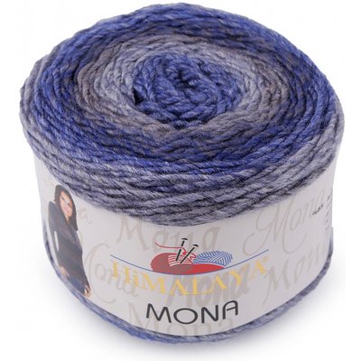 Pletací příze Himalaya Mona 100 g, střední, 6 (22110) modrá – Zboží Mobilmania