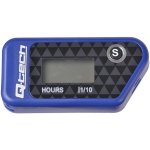 měřič motohodin bezdrátový s nulovatelným počítadlem, Q-TECH (modrý) – Zboží Mobilmania