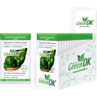 GreenOK PREMIUM Koncentrát huminových látek Pro pokojové a balkónové rostliny 5ml – Zboží Mobilmania