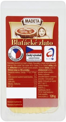 Madeta Blaťácké zlato 120g od 37 Kč - Heureka.cz