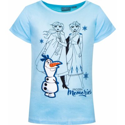 Frozen Ledové království Dívčí tričko Frozen FR35673, světle modrá – Zboží Mobilmania