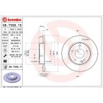 Brzdový kotouč BREMBO 08.7358.11