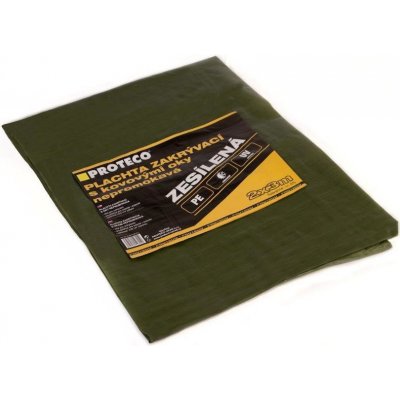 Proteco plachta zesílená nepromokavá s oky 100g/m² 10x20 m – Zboží Dáma