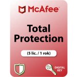 McAfee Total Protection 5 lic. 1 rok (MTP003NR5RAAD) – Zboží Živě