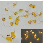 Autronic Řetěz s LED světýlky na baterie barva teplá bílá LED877064 – Hledejceny.cz