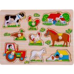 Smily play dětské puzzle s úchyty farma – Zboží Mobilmania