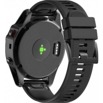 BStrap Silicone Acton řemínek na Garmin Fenix 5, black SGA001C01 – Zboží Mobilmania