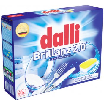 Dalli Brillanz Power All-in-one tablety do myčky 40 ks