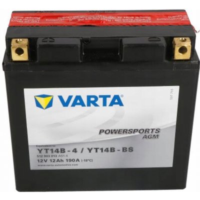 Varta YT14B-BS, 512903 | Zboží Auto