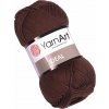 Příze Yarn Art Ideal 232 Brown Pletací příze