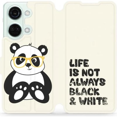 Pouzdro Mobiwear Flip OnePlus Nord 3 5G - M041S Panda - life is not – Zboží Mobilmania