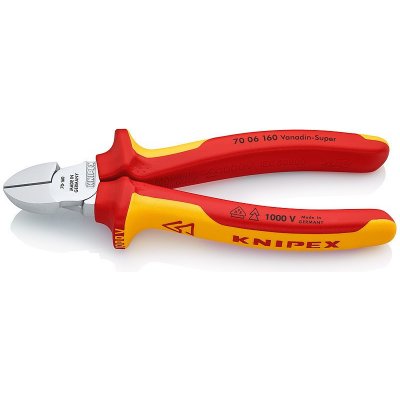 Knipex Boční štípací kleště chromované 160 mm - 7006160 – Zboží Mobilmania