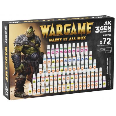 AK-Interactive AK Wargame Paint It All Box 72 Colors 3Gen – Zboží Živě