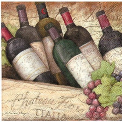 Ubrousek 33x33 cm VÍNO – Sleviste.cz