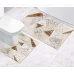 Bellatex 3D tisk sada Dlažba mramorová béžová 60x100, 60x50 cm – Sleviste.cz