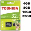 Paměťová karta Toshiba microSDHC 32 GB Class 4 THN-M102K0320M2