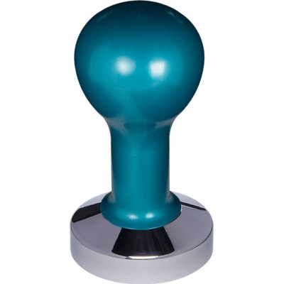 Buna Café Tamper kov modrý, nerez lesk, konvexní 58,35 mm – Sleviste.cz