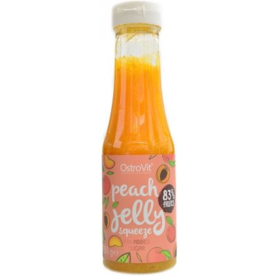 Ostrovit Peach jelly squeeze broskvové želé 350 g – Zbozi.Blesk.cz