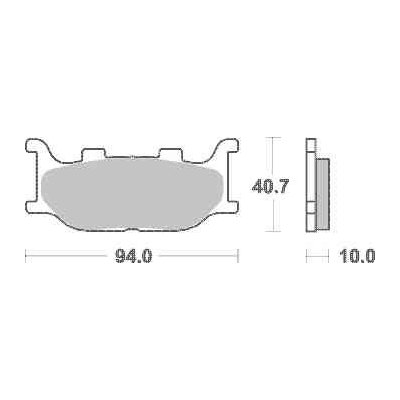 Brzdové destičky DP Brakes přední YAMAHA XVS 1100 DragStar rok 99-04