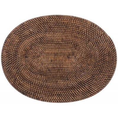 Tiseco Home Studio Hnědé ratanové prostírání 30x40cm – Zboží Dáma