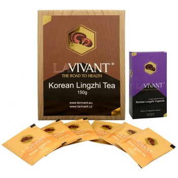 Lavivant Korean Lingzhi 30 kapslí + Korean Lingzhi Tea 50 x 3 g