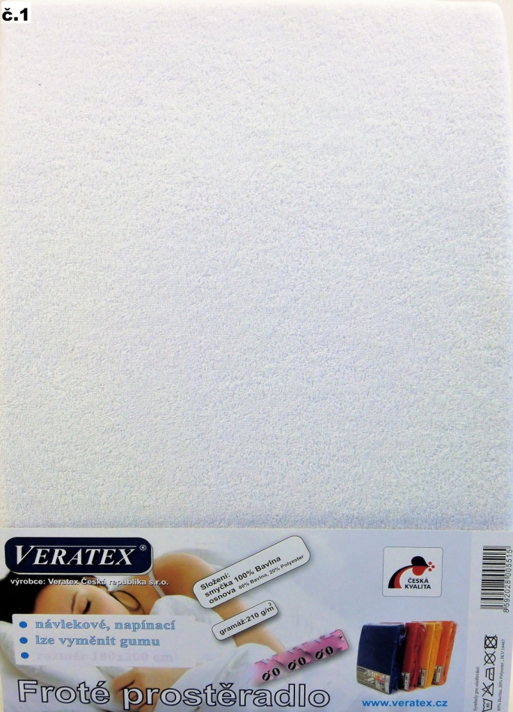 Veratex prostěradlo froté bílé 200x200 od 681 Kč - Heureka.cz