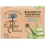 Le Petit Olivier mýdlo Aloe Vera 2 x 100 g – Zbozi.Blesk.cz